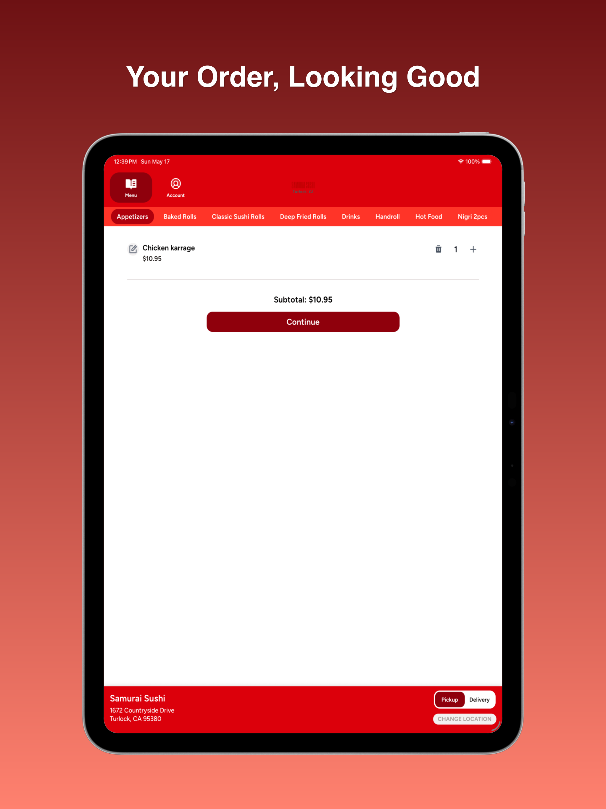 Samurai Sushi - Ordering screenshot 7