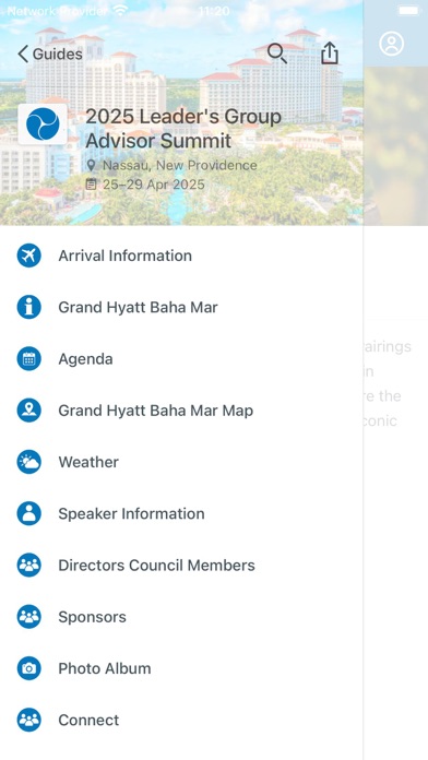 Simplicity Group Events Screenshot