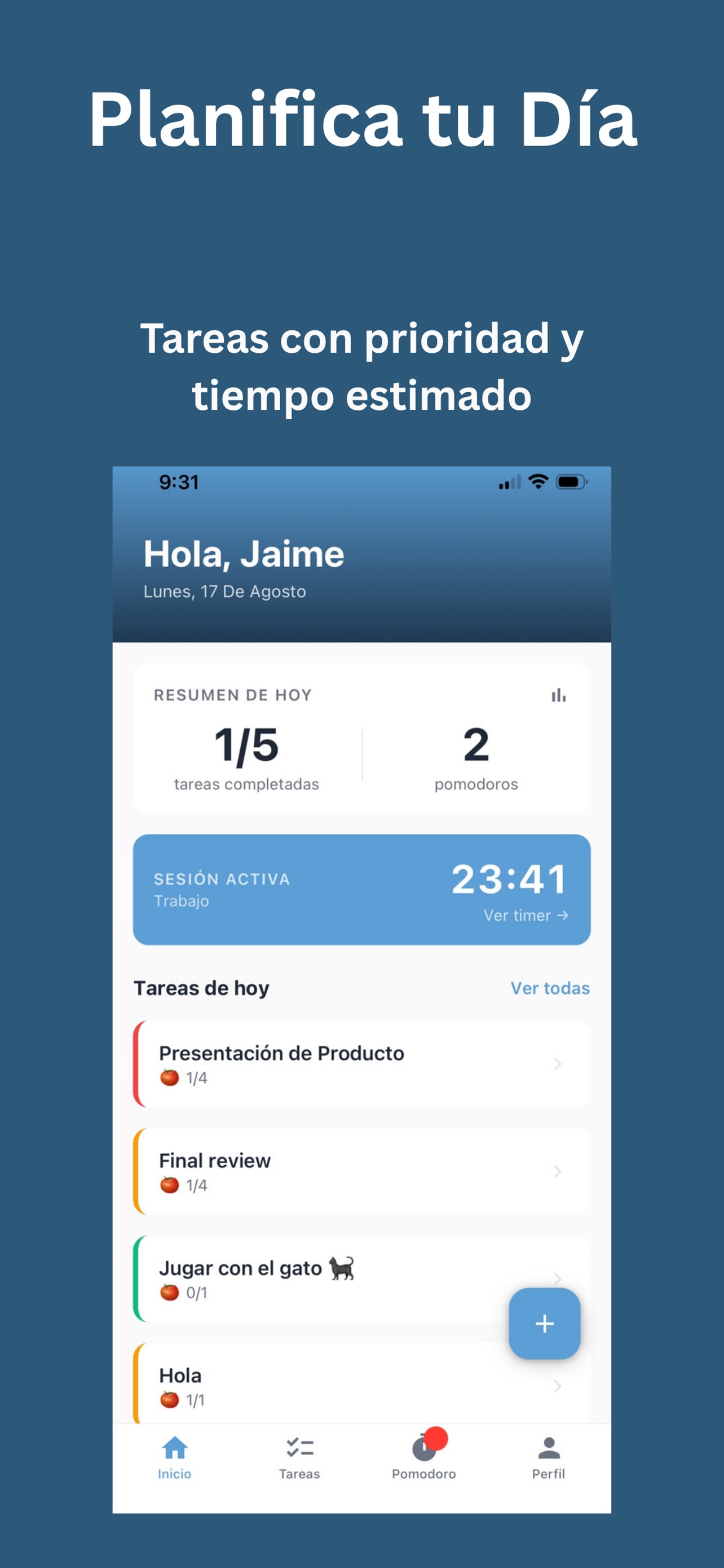 Screenshot 2 of Focal: Tasks & Pomodoro