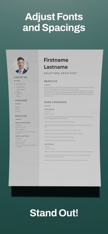 Professional Resume Builder screenshot