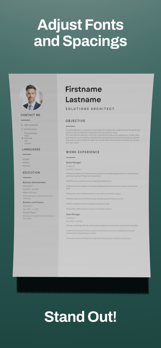 Professional Resume Builder Screenshot 3 of 4