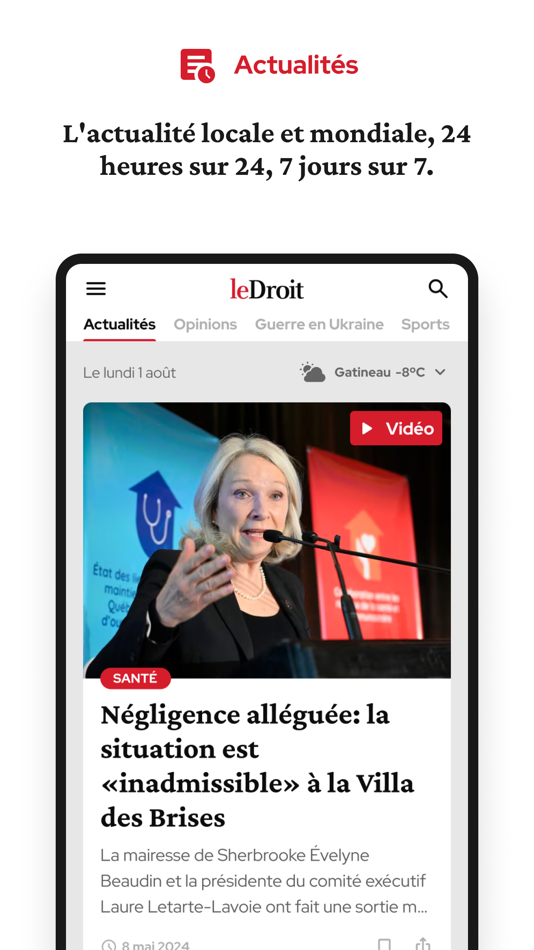 #2. Le Droit (iOS) By: Cooperative nationale de l'information independante, Coop de solidarite