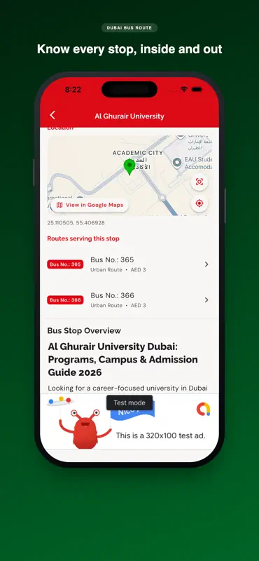 Dubai Bus Route Finder screenshot 7 of 9