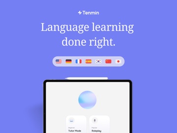 Tenmin - Language Learning iPad screenshot 1