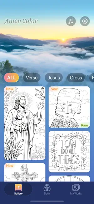 Amen Color-Bible Coloring Book screenshot 1