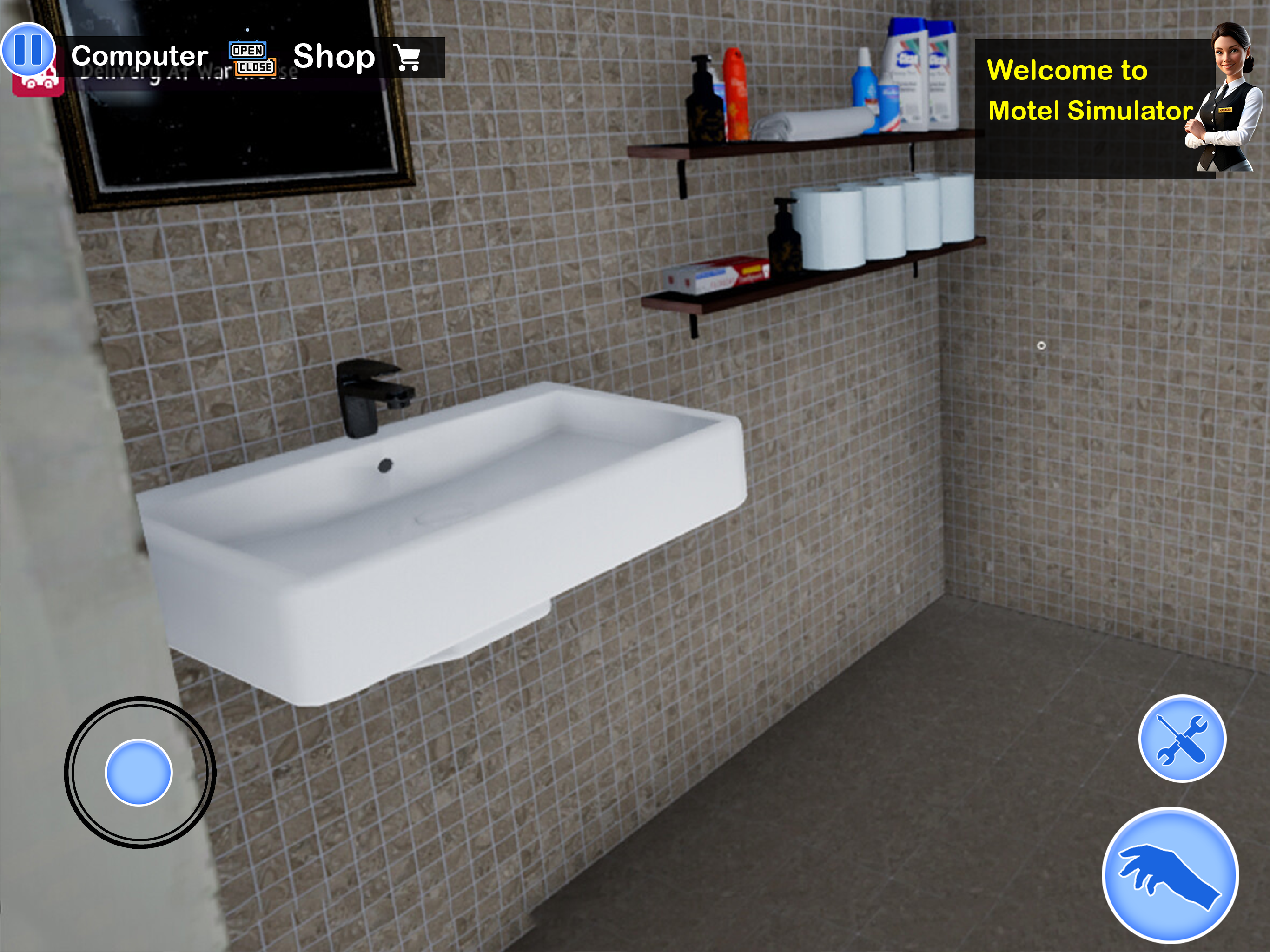 Motel Manager Supermarket Game