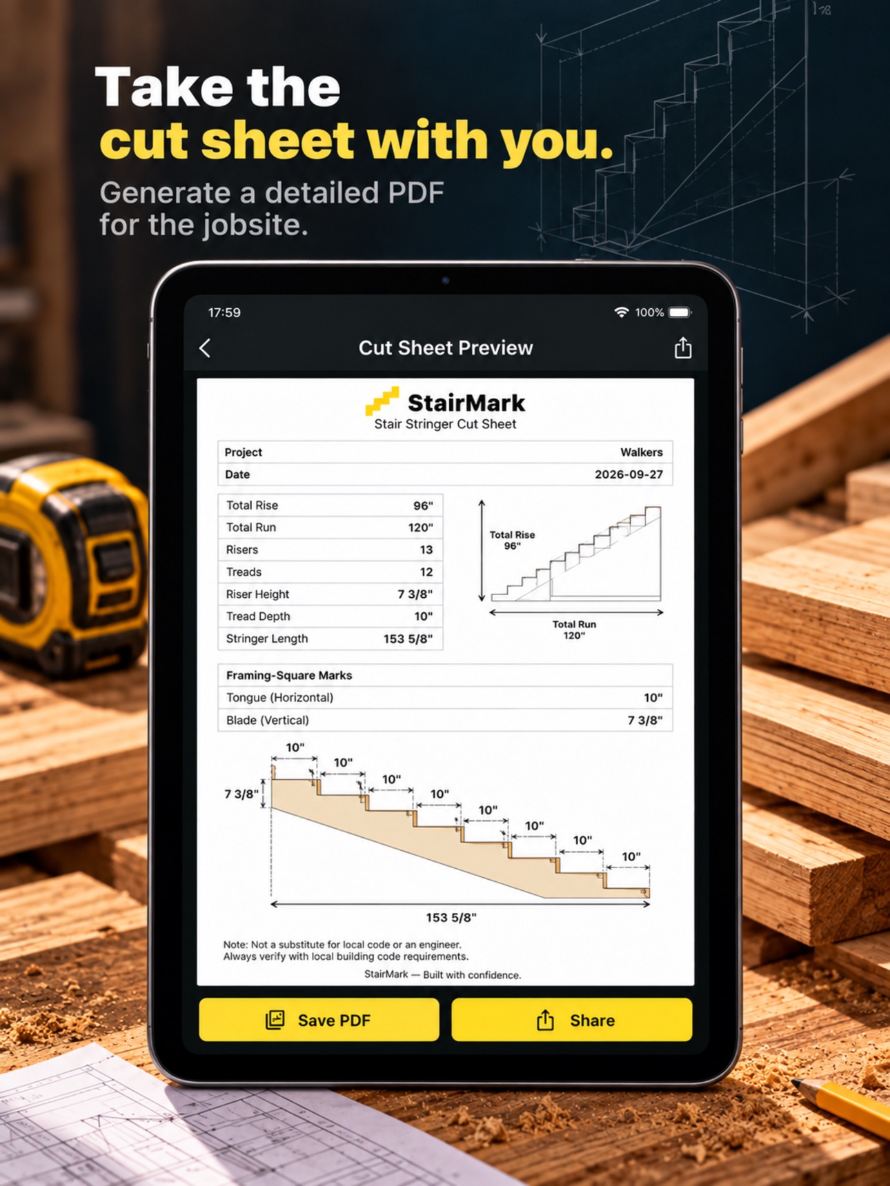 Screenshot 12 of StairMark: Stair Calculator