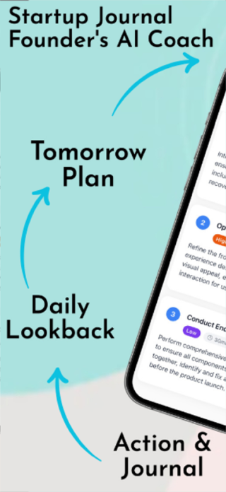 Startup Journal: AI Planner Screenshot 1 of 8