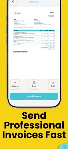 Invoice Generator – InvoiceKit iPhone screenshot
