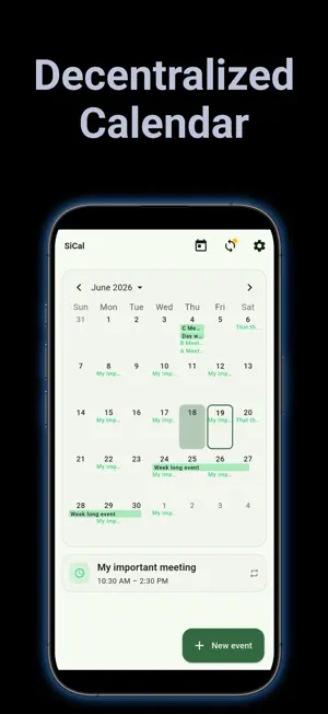 SiCal screenshot 2