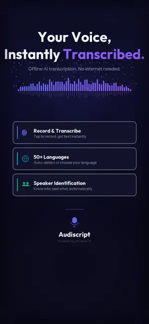 Audiscript: Voice to Text screenshot 1