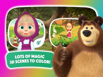 Masha and the Bear Magic Color iPad screenshot