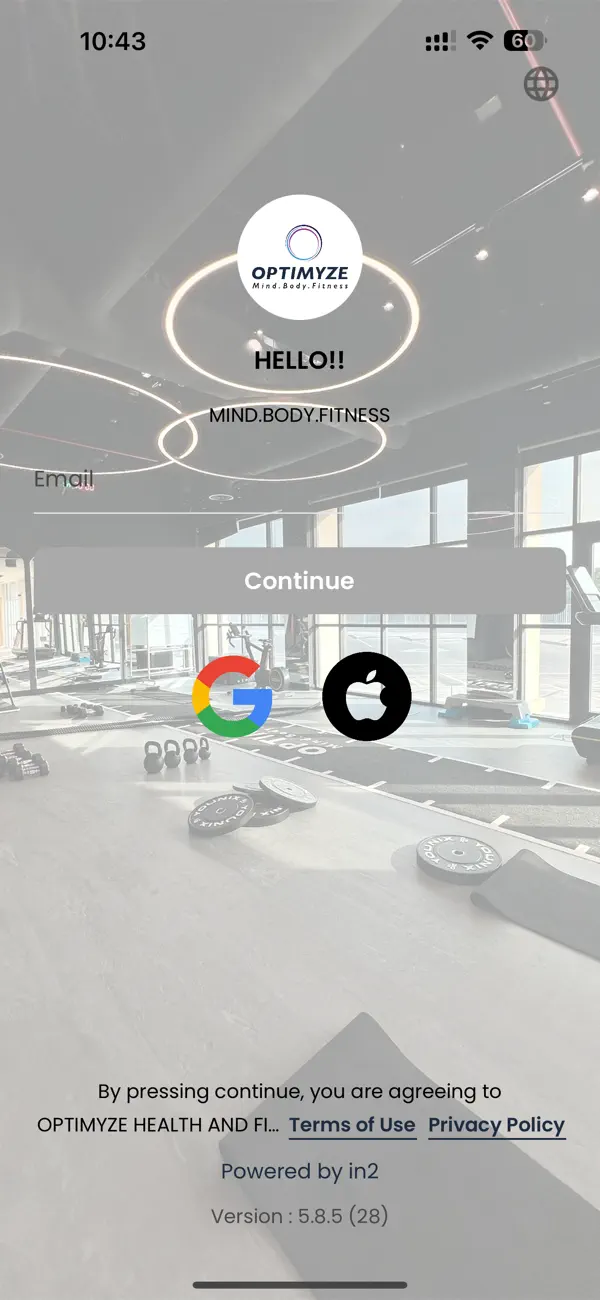 Screenshot #2 pour OPTIMYZE HEALTH AND FITNESS
