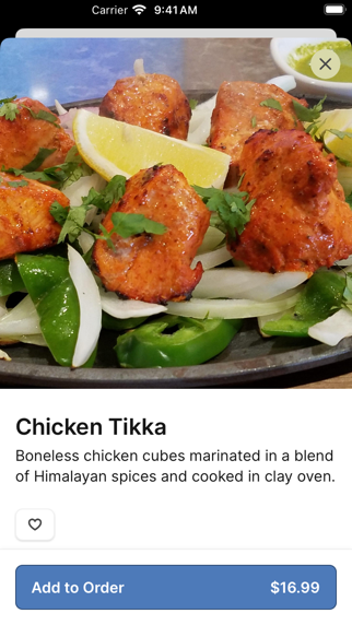 Yaki and Yeti Himalayan iPhone screenshot 3 - Food & Drink app