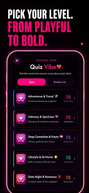 LuvLust: Couples Game & Quiz screenshot 2