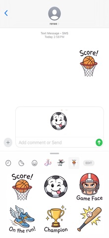 Sports Vibe Stickers screenshot