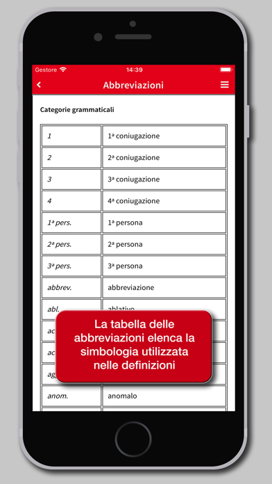 Dizionario Latino Hoepli Screenshot