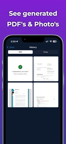 Scan Docs: Photos to/from pdf iPhone screenshot