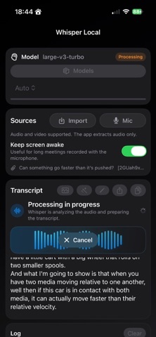 Whisper Local Screenshot 2 of 5