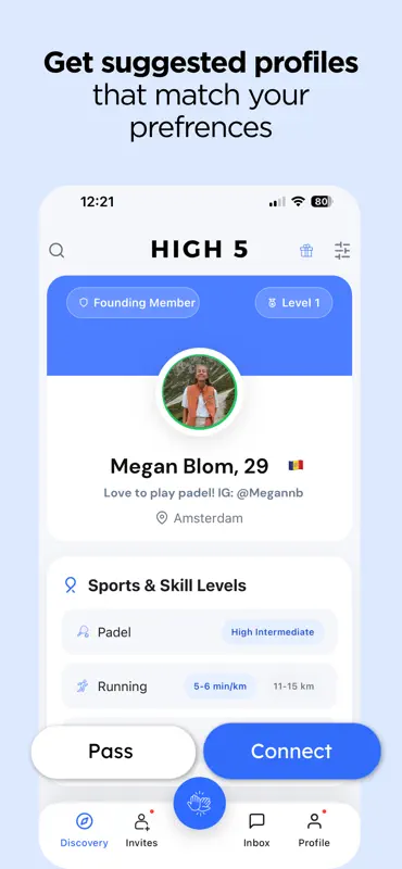 HIGH 5: Sports & Friends app screenshot 3 of 8