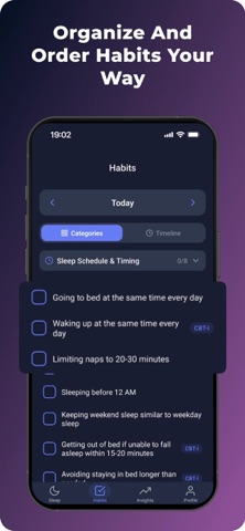 Sleep Habits Tracker & CBT-I screenshot