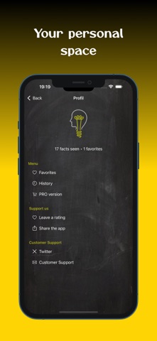 Did you know? Swipe fun facts iPhone screenshot