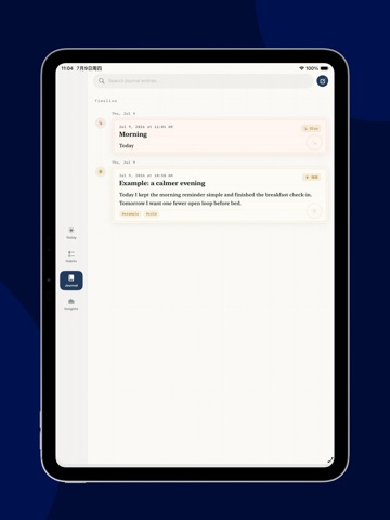 Litiva: Habit & Journal iPad screenshot