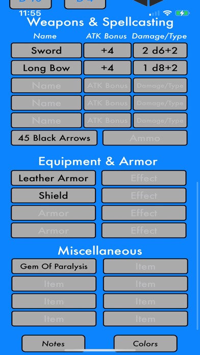 D&D Character iPhone screenshot 6 - Entertainment app