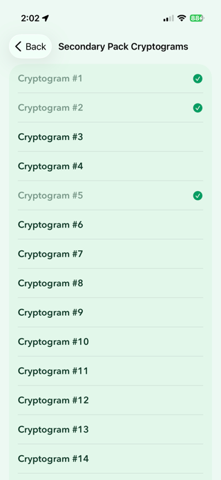 Cryptograms by Lex.Games Screenshot 3 of 4