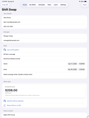 Shift Swap Liaison screenshot 2