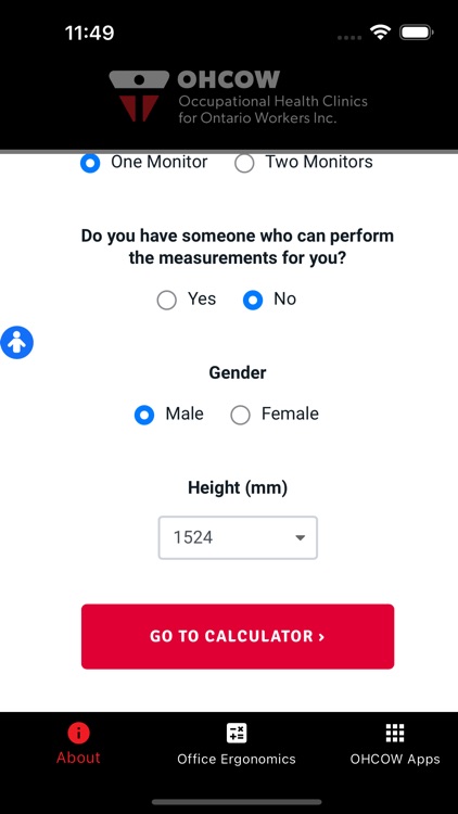 Office Ergo Calculator