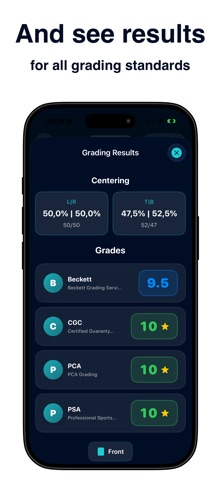 Card Centering & Grading Tool Screenshot 3 of 4