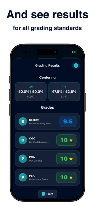 Card Centering & Grading Tool Screenshot 3 of 4