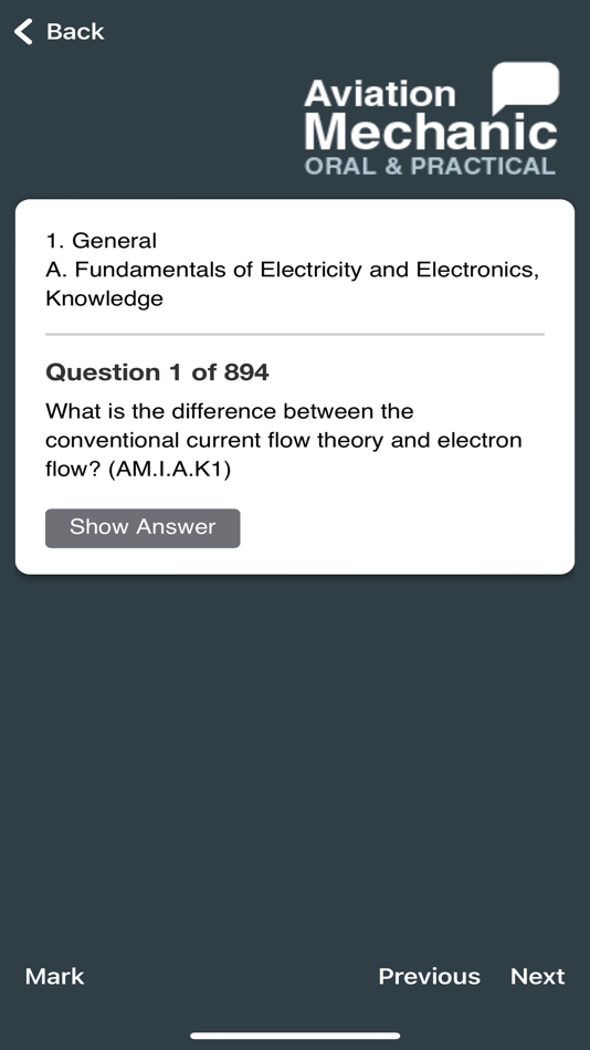 #3. Aviation Mechanic O&P (iOS) Podle: ASA