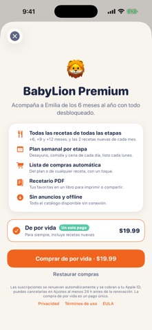 BabyLion Recetas Screenshot 8 of 8