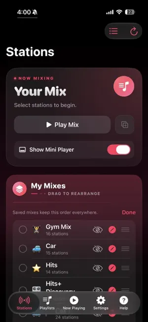 Station Shuffle: Mix Playlists screenshot 1