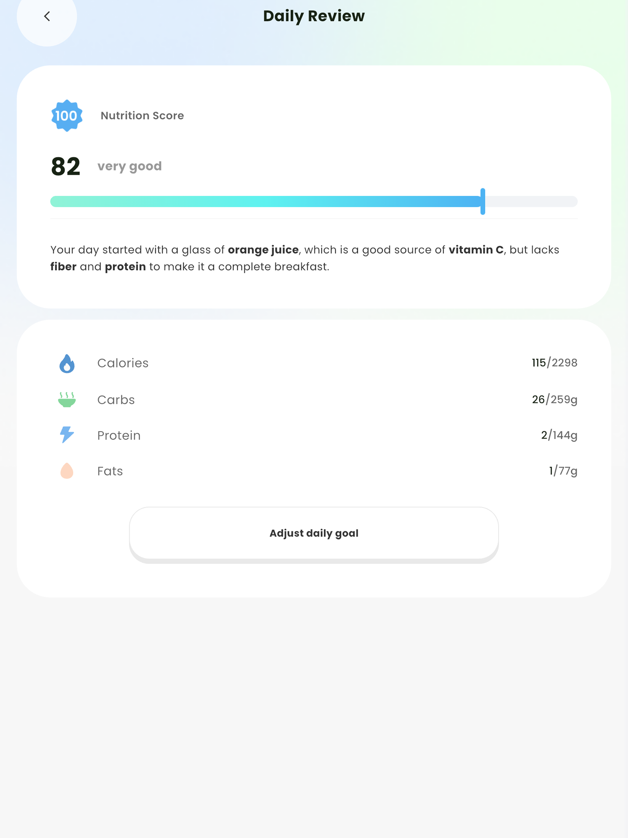 NutriOn: Calorie Tracker