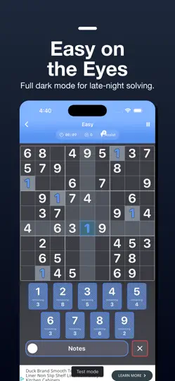 Captura de pantalla de Sudoku For Pros en iPhone 3