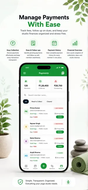 YogiSuite: Yoga Management App screenshot 3