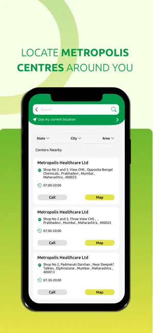 Metropolis Healthcare iPhone screenshot 3