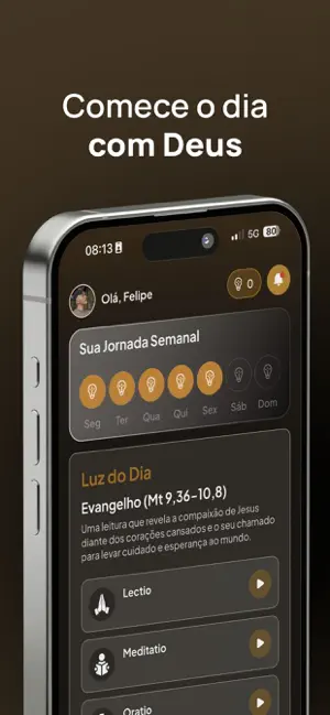 Iluminar7s: Oração e Evangelho iPhone screenshot 1