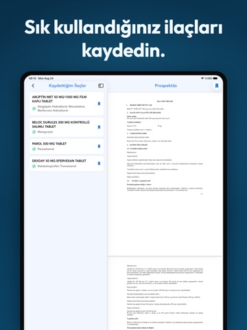 İlaçlar & Prospektüsler iPad screenshot