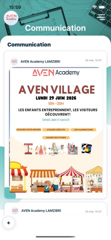AVEN ACADEMY LAMZIBRI iPhone screenshot