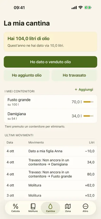 Olimetro: resa delle olive screenshot 2