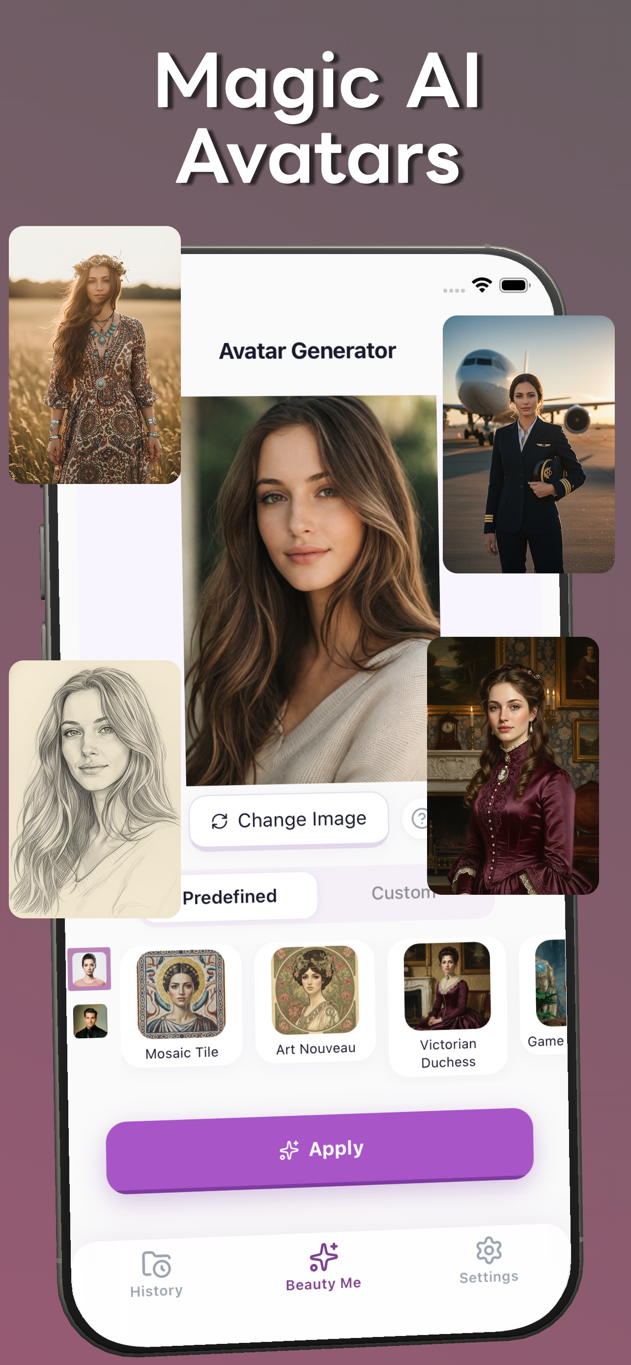 Hair Face Clothes AI Beauty Me screenshot 3