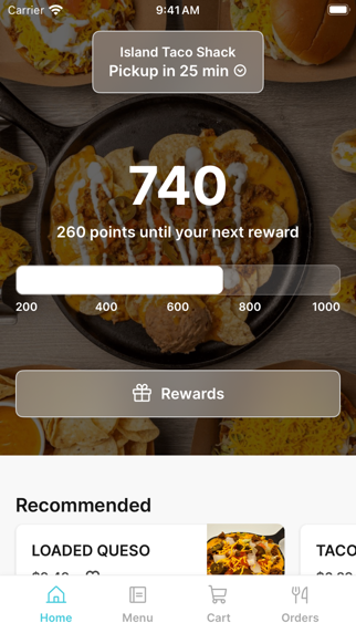 Island Taco Shack iPhone screenshot 1 - Food & Drink app