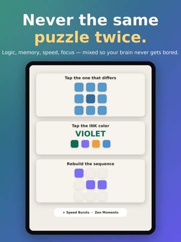 Brain Puzzle: Brain Trainer iPad screenshot