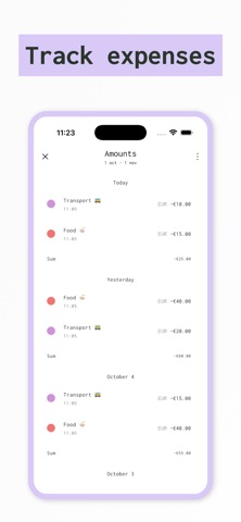 Cashplan - plan ahead iPhone screenshot