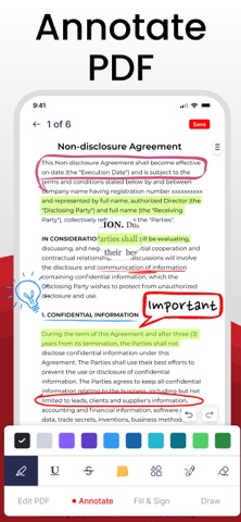 PDF Editor - Read, Fill & Edit iPhone screenshot