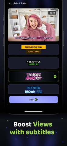 AI Video Caption Maker: CapKit screenshot